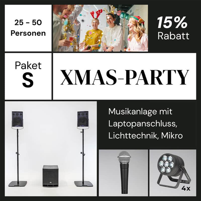 Weihnachtsfeier Paket S inkl. Auf-/Abbau